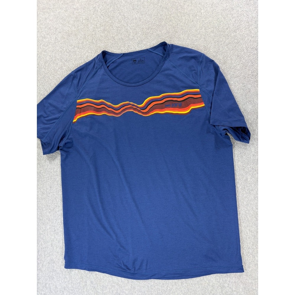 Janji Performance Short Sleeve Running Shirt (Men's XL) Blue